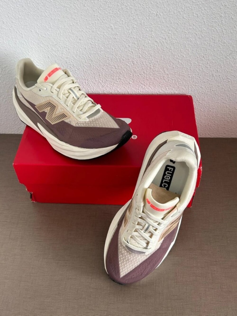 New Balance FuelCell Rebel Running Shoes Beige/Brown Women's US 9